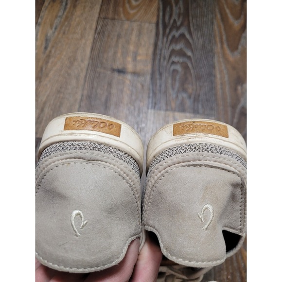 Olukai Pehuea Li Womens Tan White Mesh Lace Up Sneakers 20379-2020 Size 9 - Picture 3 of 5
